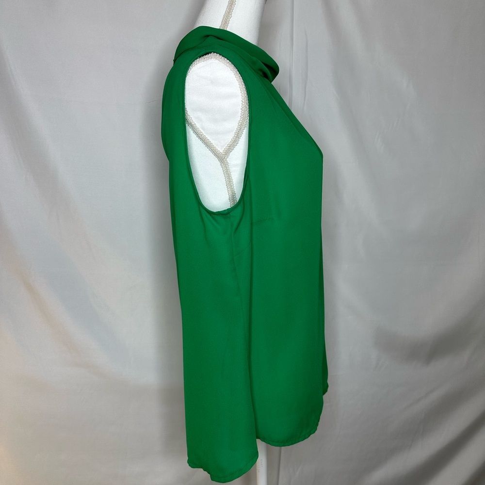 Daniel Hechter Green Sleeveless Blouse Size 42/12 - Picture 2 of 8